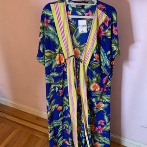 NWT Blue Floral Kimono